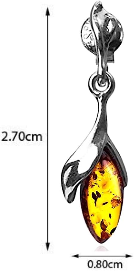 Ian and Valeri Co. Amber Sterling Silver Dangle Earrings