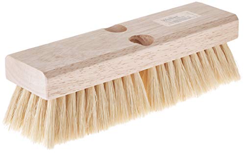 Weiler 44028 Deck Scrub Brush, White Tampico Fill, 10
