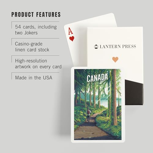 Canada Walk in The Woods Baraja Poker 52 Cartas miniatura 3