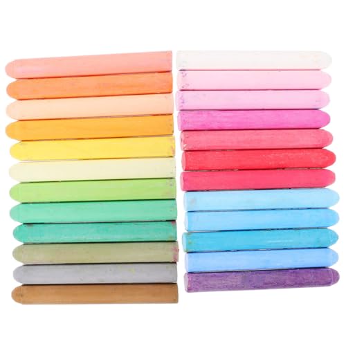 OFFSCH 48Pcs Dustless Colored Chalk Set for Adults Washable Jumbo Chalk for Blackboard Sidewalk Playground Use Smooth Writing for Creative Fun