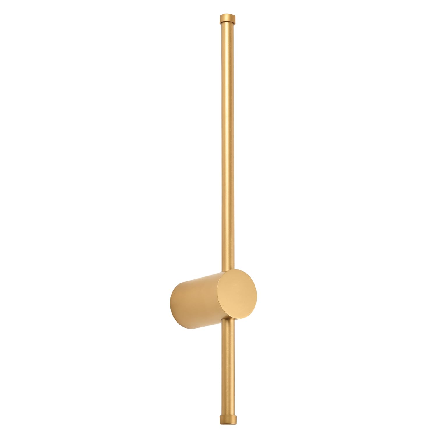 Happy Homewares Modern and Sleek Stick Style Ambient LED Wall Light Fitting in Plated Brushed Gold | 13w = 60w | 3000k Warm White | 690 Lumens | 50cm x 6cm x 10cm