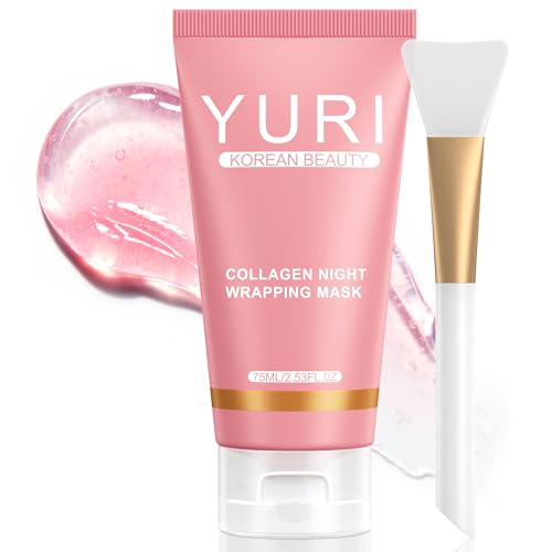 Dongyu YURI Collagen Night Wrapping Mask: Overnight Collagen Peel Off Mask - Achieve Glass Skin with...