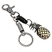 Produktbild Boshiho Retro Art-Legierungs Keychain Schlüsselring-Ring-Schlüsselring Keyfob Schlüsselhalter, Minikarabiner-Form Keychain mit Zange (Ananas)