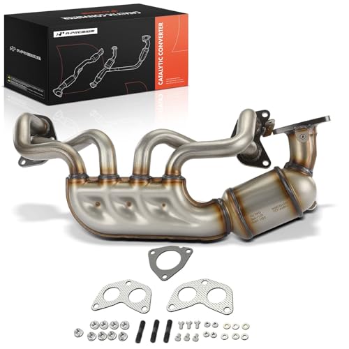 A-Premium Front Exhaust Manifold Catalytic Converter Kit Direct-Fit Compatible with Subaru Models - Crosstrek, Forester, Impreza, Legacy, Outback, XV Crosstrek - 2.0L 2.5L - EPA Compliant