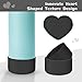 WUQID Heart Shaped Texture Silicone Boot Compatible with Stanle Quencher H2.0 & IceFlow Flip 20oz 30oz 40oz and Hydro Sport Flask 12-24oz, Anti-Slip Bottle Bottom Sleeve Cover
