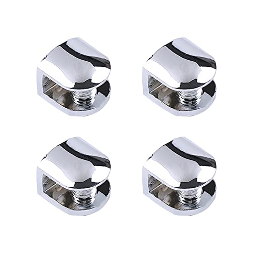 Pince de Support de Verre, Support de Verre Réglable, Support Etagere Verre, 4PCS Support Cloison en Verre Réglable de 7-9 mm d'Épaisseur Fixation Tablette Verre Clips de Verre Pince Miroir