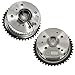 cycwer 2pcs Camshaft Adjuster Camshaft VVT Gears Combatible with Sonata Tucson Veloster Optima Santa Fe Sport 2.4L OE 243502G750,243702G750