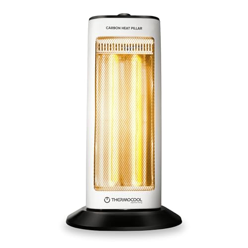 Heat Pillar 500/1000W Room Heater | Safety Mesh Grill | Quick Hea...