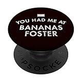 Bananas Foster New Orleans Louisiana Vanilla Ice Cream Sauce PopSockets Swappable PopGrip