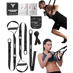 Breaking Limits Slingtrainer voor thuis – sling trainer voor krachttraining – krachttrainingsapparaten – slingtrainer banden voor full-body training – outdoor fitness gym training – suspensietrainer