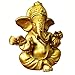 OTKARXUS Hindu Gold Lord Ganesha Statues,1PC Mini Indian Elephant God Statue Resin Sculpture,Ganesh Figurine Handmade Elephant Ornaments Decoration for Home Office Car