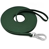 ZALER Lange Hundeleine, wasserdicht, Trainingsleine, 15,2 m, 9,1 m, 6,1 m, 4,6 m, 3 m, 1,8 m, geruchsdicht, lange Leine mit Luftfahrt-Aluminium-Karabinerhaken für kleine, mittelgroße und große Hunde