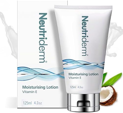NEUTRIDERM Daily Face Moisturizer with Natural Vitamin E Cream, Moisturizing Lotion for Face and Body, Wrinkles, Dry, Acne-Prone, Irritated or Aging Skin, 48-Hour Hydration, 4.2 oz