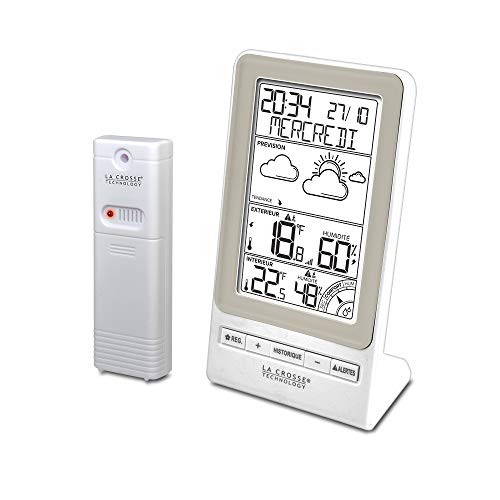 La Crosse Technology La Crosse Technology-WS6819 Prévision, Alertes de Température et Indice de Confort Station météo, Taupe