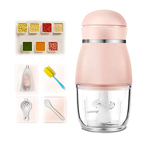 Wireless Mini Küchenmaschine, Gemüse Chopper Glas 120 Watt Fast Speed ​​Fleischwolf Mit Scharfem Messer Und Kunststoff-Rührstab Für Fleisch,