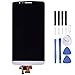 ZHANGJIALI Teléfonos Móviles Piezas de Repuesto con Repair Tool Kit Pantalla LCD y digitalizador Asamblea Completa for LG G3 / D850 / D851 / d855 (Oro) (Color : White)