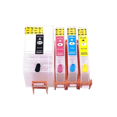 Compatible con Cartucho de Tinta Recargable HP 903 903XL de 4 Colores con Chip for Impresora OfficeJet 6950 6951 6954 6956 6958 6960 6962 6968 6970 6974 6975 6978