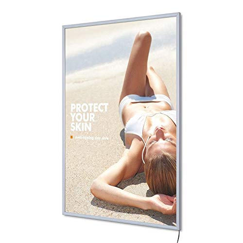 Preisvergleich Produktbild Leuchtrahmen LED A0 einseitig, extrem flach - 19mm Bautiefe Leuchtkasten LED Leuchtrahmen A0 beleuchtet