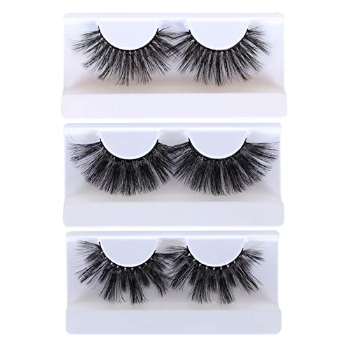 JIMIRE 25mm Lashes False Eyelashes 5D Fluffy Dramatic Lashes High Volume Eyelashes 3 Styles