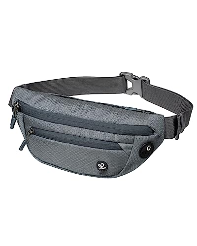 WATERFLY Bauchtasche Gürteltasche Sport Klein: Sportlich Unisex Hüfttasche Stylisch Leicht Hipbag für Outdoor Reise Wandern Travel Herren Damen