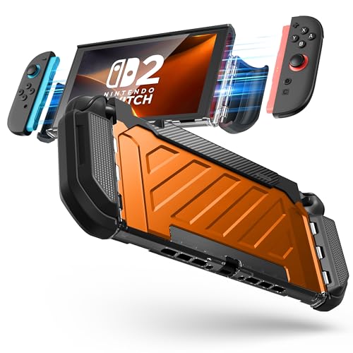 SUPCASE for Nintendo Switch 2 Case 2025 (Unicorn Beetle Pro), [Military-Grade Protection] [Magnetic Joy Con Controllers Friendly] Dockable Integrated