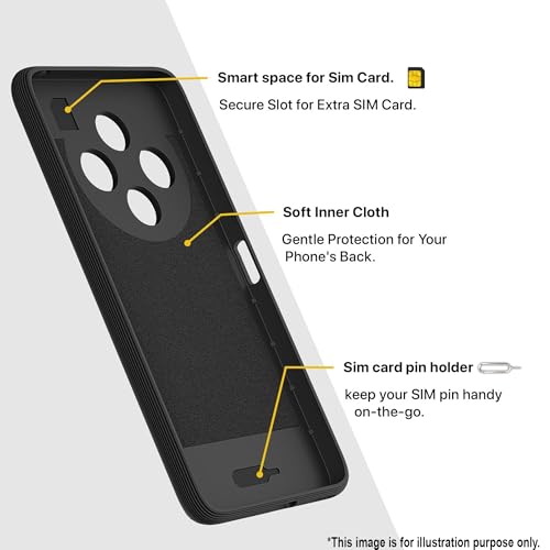 Image of Knotyy Soft Back Cover for vivo Y400 Pro 5G | Full Camera Protection | Flexible Shockproof Back Case for (Black)