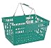 Winholt LSB-1GR Customer Shopping Super Sani-Basket, 13" x 19" x 10" Size, Green