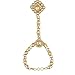 Efulgenz Indian Hand Chain Finger Ring Bracelet Indian Kundan Finger Ring Link Chain Wedding Bridal Hand Harness Slave Bollywood Bracelet Jewelry