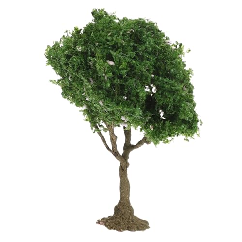 Cabilock ミニチュアツリー 模型用緑樹 砂場ジオラマ用リアル造形クラフト樹木 精密自然再現 微景観装飾用フェイクツリー