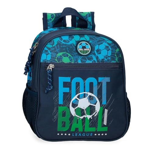 Roll Road Joumma Gol Mochila Escolar Adaptable a Carro Negro 23x28x10 cms Poliester 6,44L