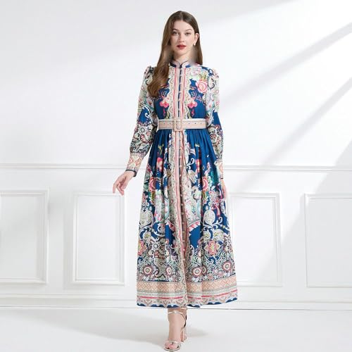Robe longue col montant pour masquer les complexes avec style - 2