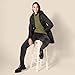 Amazon Essentials Women's Fisherman Cable Turtleneck Sweater (Available in Plus Size), Olive, Small