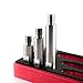 SGCB Ultra Stainless Steel Mini Rotary Extension Shaft Set of 3, Powerful Stable Performance 5/8” Thread Interconnectable 70mm, 90mm, 120mm High Hardness Polisher Buffer Backing Plate Shaft Extender