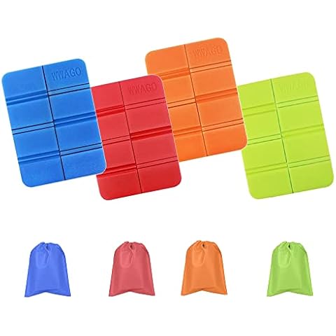 Faltbares Sitzkissen,Faltbare Sitzunterlage Kinder,4PCS Thermo Sitzkissen sitzkissen outdoor faltbar,Sitzkissen Wasserdicht, Sitzunterlage Isolierende,Wasserdicht Spielplatz Matte,isokissen (Farbe-B) Cover