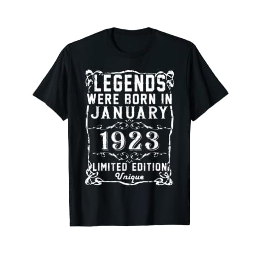 Cumpleaños Enero 1923 Edición Limitada Regalo January 1923 Camiseta