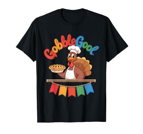 Gobblegool Thankful Turkey Day, fête de Thanksgiving drôle en italien T-Shirt