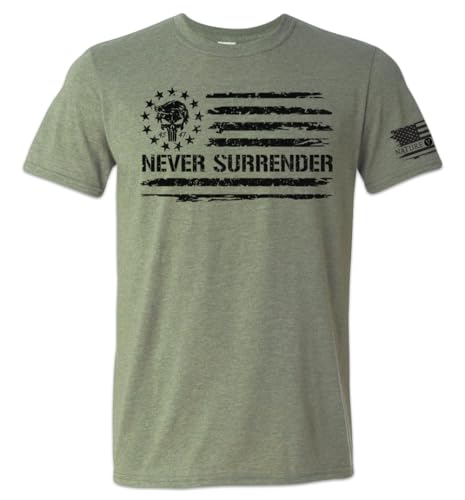 Never Surrender Skull T-Shirt