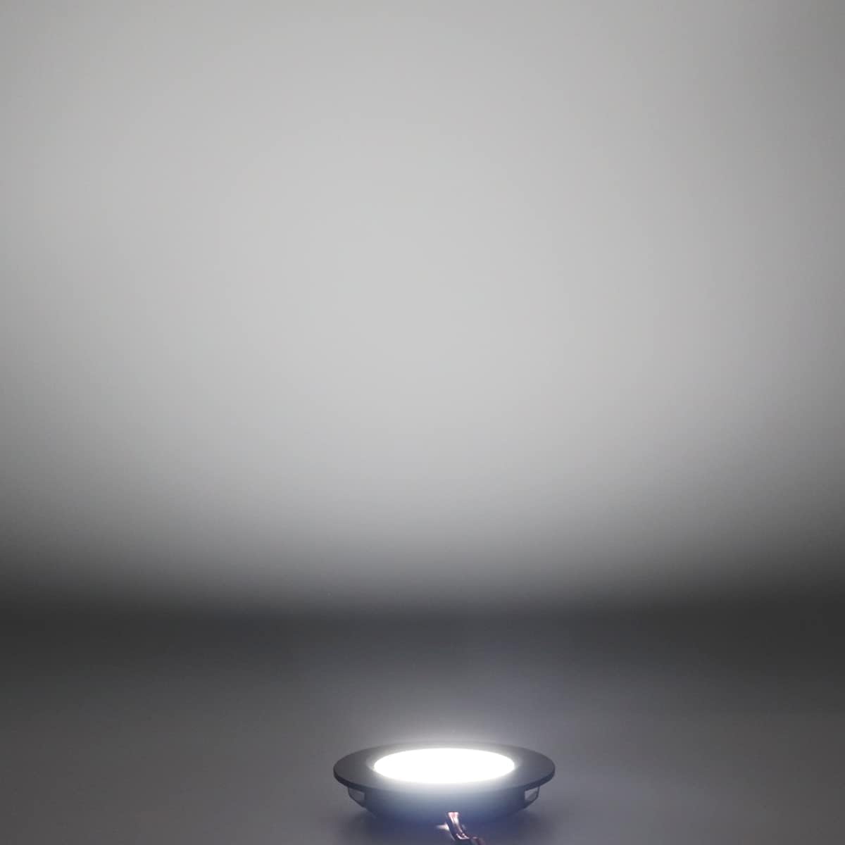12v Under Cabinet Lights for RV Boat Ceiling Black Metal Recessed 300lm 3w 6400k Pack of 6