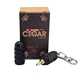 Cigar Prop Lighter Bleed Tool 2.0 – Black- With Keychain Attachement- Aluminum Body with Brass Tip for Air Removal in Torch Lighters – Compact– Made in the USA – Durable and Easy to Use