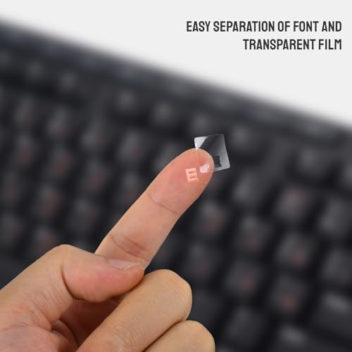 2PCS Stickers de Teclado Árabe para Laptop Naranja miniatura 2
