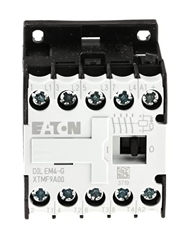 Eaton Contattore, 4 Poli, 4NO, 9 A, 4 Kw, Bobina 24 V C.C.