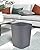 Gereen Bathroom Trash Can, 2 Gallon Small Trash Can,Square Trash Bin Wastebasket for Bathroom Bedroom Kitchen Countertop Under Sink (Pack of 2, White+Gray)