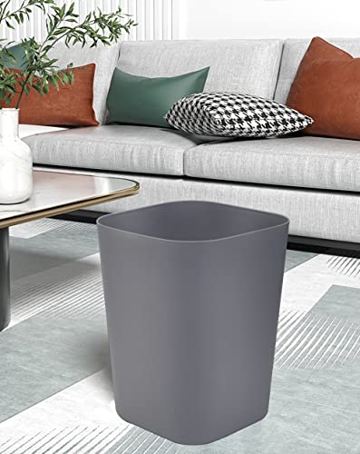 Caneca de basura cuadrada 2 galones pack 2 Blanco+Gris miniatura 3