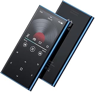 MP3 Player 64GB MP3 Player with Bluetooth 5.2 Portable high Fidelity Lossless Sound Quality MP3 Music Player and FM Radio Recorder e-Book 2.8 inch Screen (Blue)