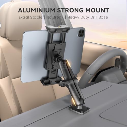 Support Tablette Voiture Métal 15cm OHLPRO pour iPad Pro Air Mini et Galaxy Tab - 3