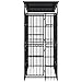 BARULUOAKLIFE Black Powder-Coated Steel Outdoor Dog Kennel 19.8 sq ft Durable Weatherproof Shelter with Escape-Proof Latches Spacious Interior for Pet Safety and Security