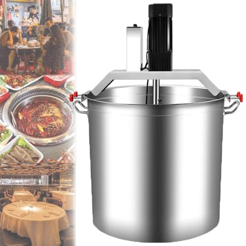 Máquina Para Freír Salsa De Base De Olla Caliente De Acero Inoxidable,Olla Mezcladora De Alimentos Comercial,Máquina Para Freír Salsa De Base De Olla Caliente Multifuncional,Para Restaurantes 40L