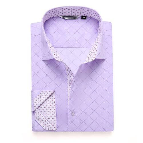 Alex Vando Mens Printed Dress Shirts Long Sleeve Regular Fit Button Down Shirt
