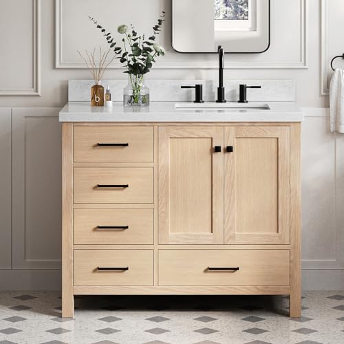 DKB Beckford 42-Inch Oak Vanity