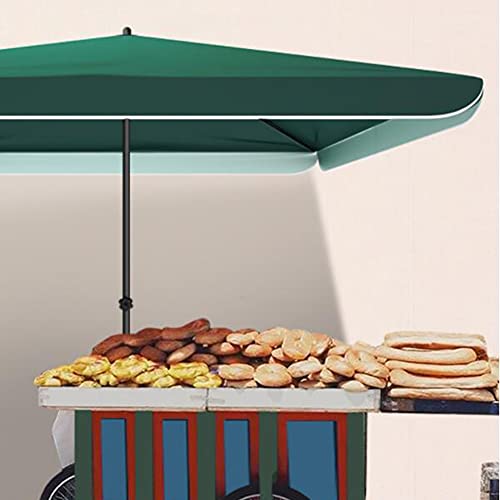 Parasol rectangulaire étanche CLSDRZC vert anti UV sans base pour table